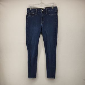 GAP Women's Jeans Blue 10R Easy Legging Stretch Denim Ankle Capri Crop Skinny